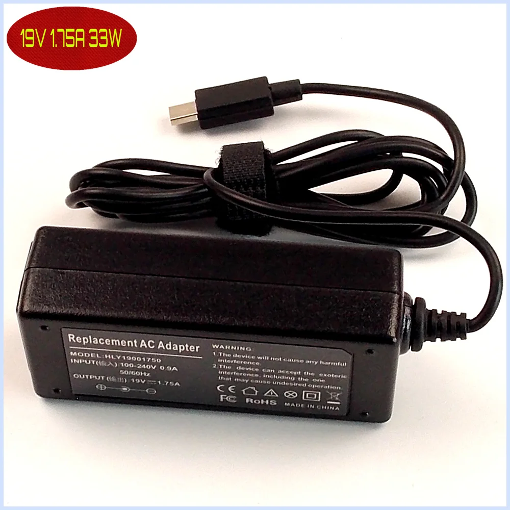 19V 1.75A Laptop Ac Adapter Charger POWER SUPPLY Cord For ASUS VivoBook E200 E200H E200HA-US01-GD E200HA-US01-BL