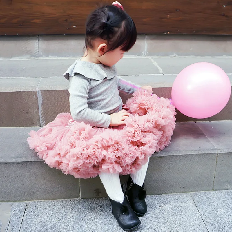 

Baby Girl Tutu Skirt Cute Kids Princess Tulle Skirts Summer Children Party Rainbow Tulle Skirt Girls Dance Pettiskirt Clothes