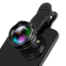 Mobile Phone Lenses For Smartphone Camera Professional 5K HD 0.45X Wide Angle Lens+15X Macro Lens With Universal Clip 2 in 1 Kit