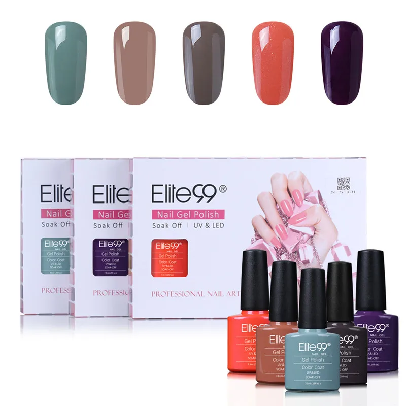 Elite99 7,3 мл Lucky гель лак для ногтей чистые долговечные цвета гибридное лаковое гелевое покрытие для ногтей Esmalte гель для дизайна лака с коробкой