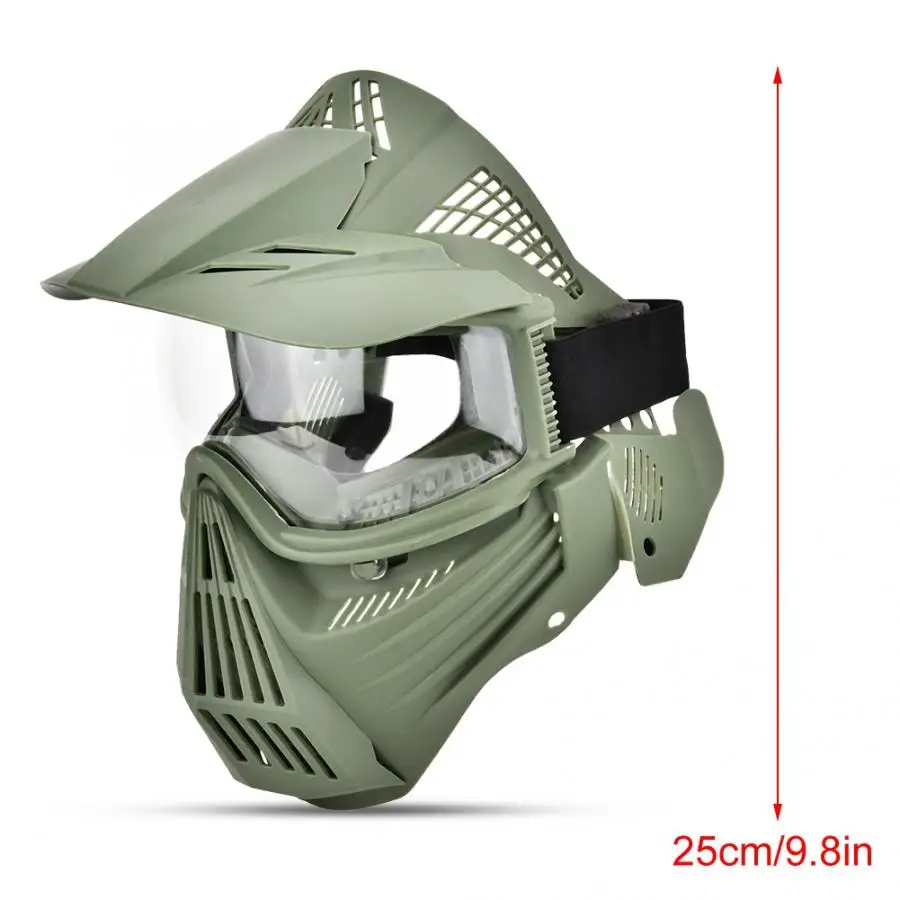 Защитная маска для всего лица, защитные очки, маска для пейнтбола, тактика ПК, маска для объектива, защитное оборудование, защитная маска для лица