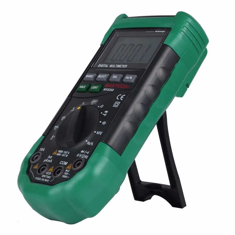 Mastech MS8268 Авто Диапазон Цифровой мультиметр Полная защита ac/dc Амперметр Вольтметр