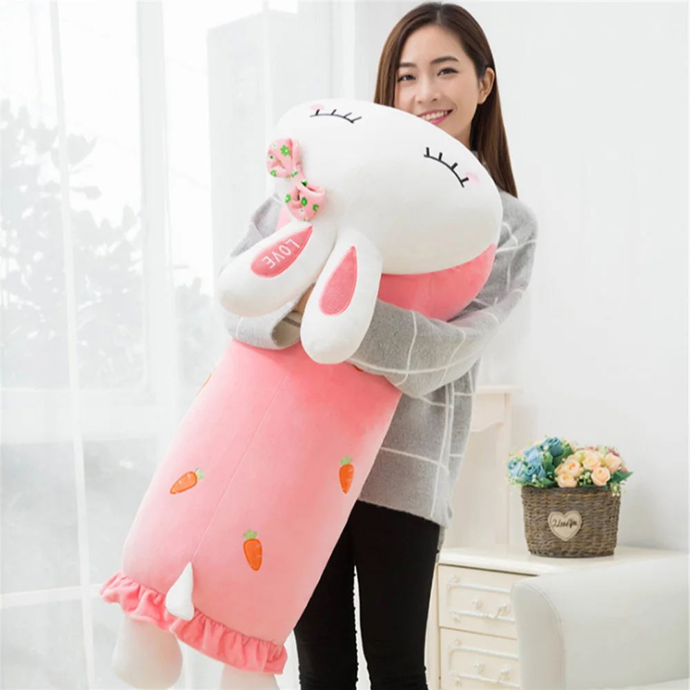 Details about   Giant Soft Plush Bunny Rabbit Pillow Toys Big Stuffed Animals Pink Doll Gifts UK 
