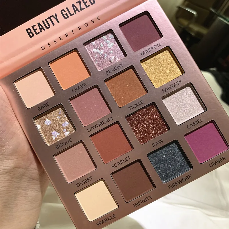 Палетка теней Beauty Glazed для макияжа глаз тени нюдовые блестящие ве палетка