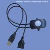Mini capteur de mouvement infrarouge PIR réglable | Interrupteur 6VDC avec prise/USB, interrupteur à bande pour couloir placard sous-lit ► Photo 2/6
