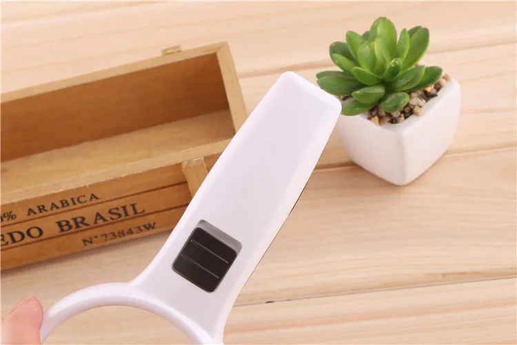 10X 110mm Diameter Handheld Magnifying Glass with LED Light Portable Magnifying Glass White Magnifier-8