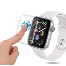 Full For Apple Watch 4 accessories iwatch 44mm 40mm 9D watch Anti-Shock TPU Screen Protector Cover Protective Film