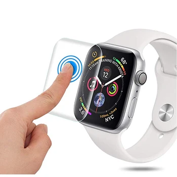 

Full For Apple Watch 4 accessories iwatch 44mm 40mm 9D watch Anti-Shock TPU Screen Protector Cover Protective Film