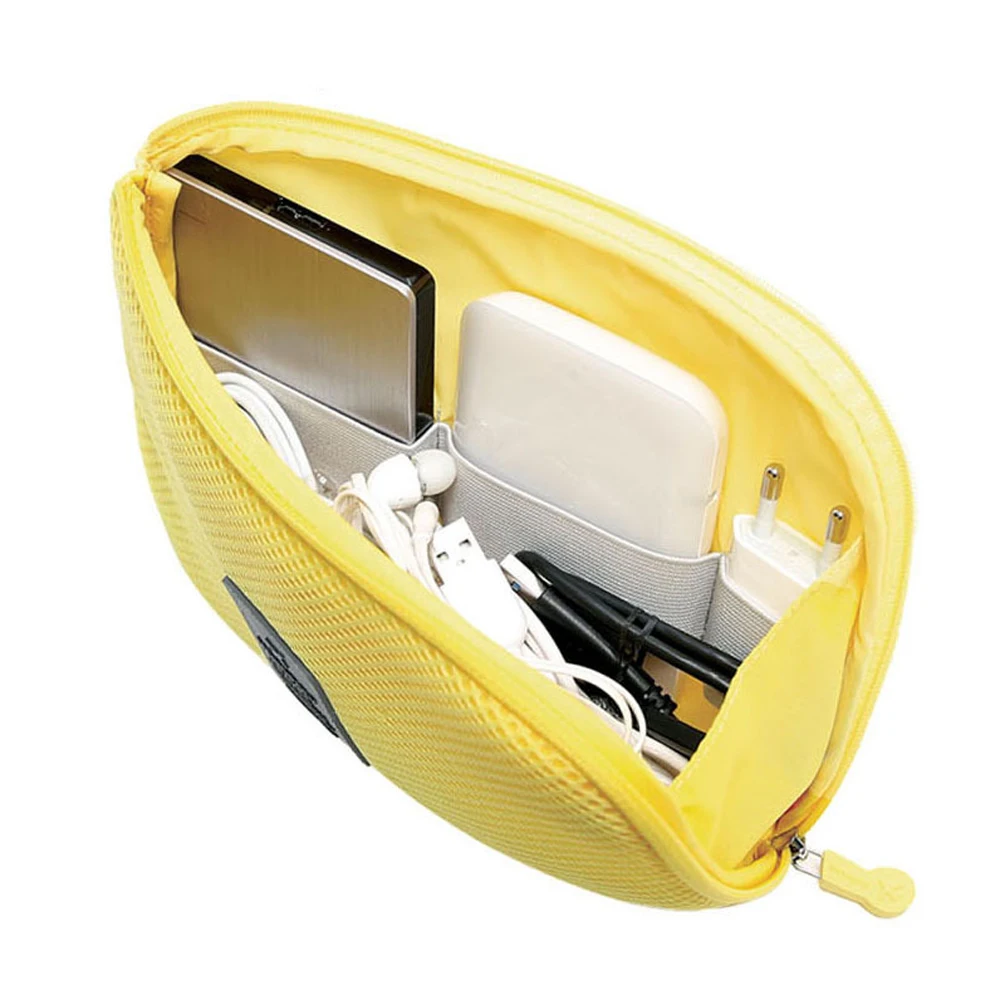 Korea travel business digital receive bag multi-function chargers make-up bag portable power supply cable finishing