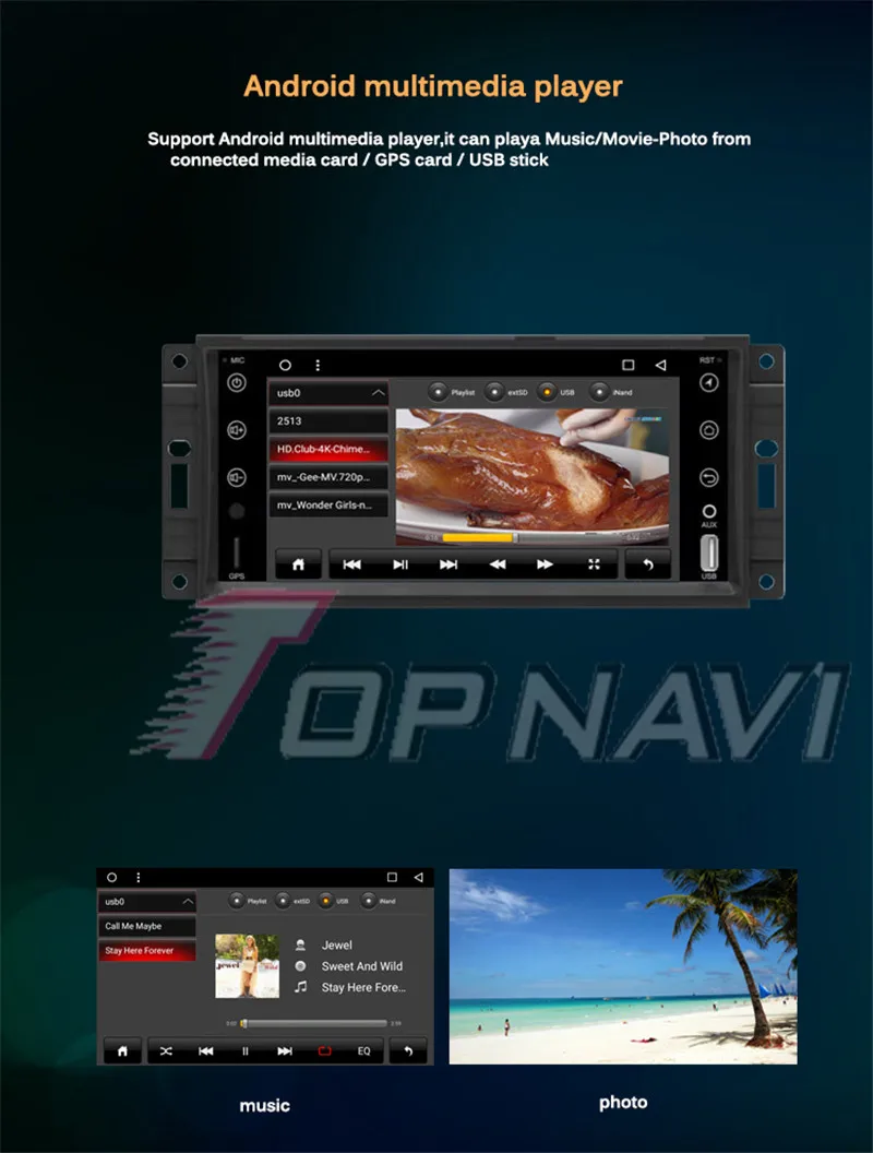 radio 2 din For Jeep Renegade