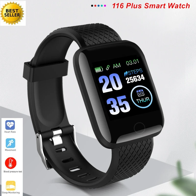 

116 Plus Smart Bracelet Watch Women Blood Pressure Heart Rate Monitor Smartwatch Waterproof Multi Sport Watch Pedometer Bracelet