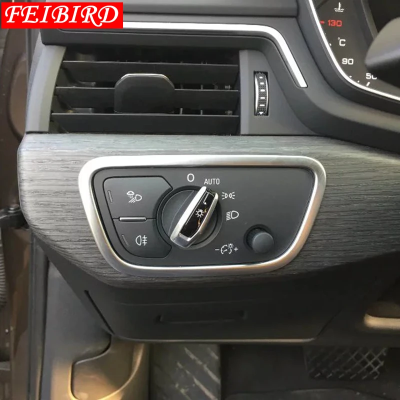 Аксессуары для Audi A4 B9 Sedan Avant Allroad Quattro 2016 2019 передняя фара переключатель лампы