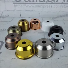 2шт/10 шт металлическая чашка d45мм* h30мм 9 цветов Отделка железная крышка для гнезда DIY освещение навес база шляпа держатель лампы чехлы