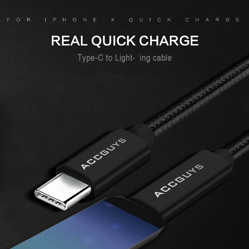 Usb-кабель для iphone X 8 Plus 7 6-type-C type C, быстрое зарядное устройство для мобильного телефона, шнур для синхронизации данных для iphone Macbook samsung