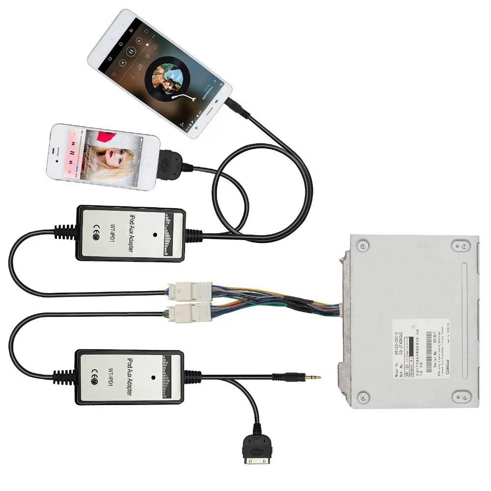 Car Accessories Cable Moonet Car Navigation Retention Y Cable Harness for Toyota 6+6 Connector 03-14 Toyota Camry Corolla Highlander RAV4 Yaris