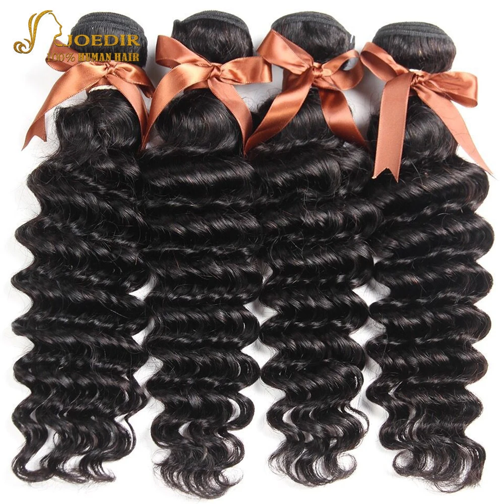 Joedir Pre Colored Loose Deep Wave Bundles With Closure Brazilian Hair Weave Bundles With Closure With Baby Hair Non Remy Joedir Pre Colored Loose Deep Wave Bundles With Closure Brazilian Hair Weave Bundles With Closure With Baby Hair Non Remy