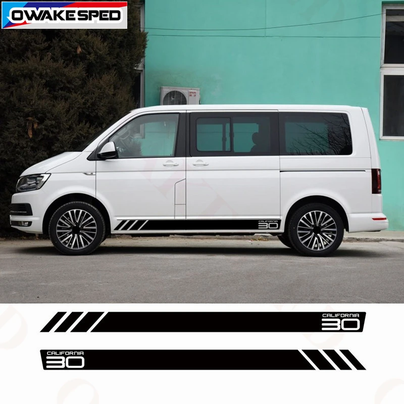 Автомобильная наклейка с боковой полосой для Volkswagen Multivan Transporter|Наклейки на