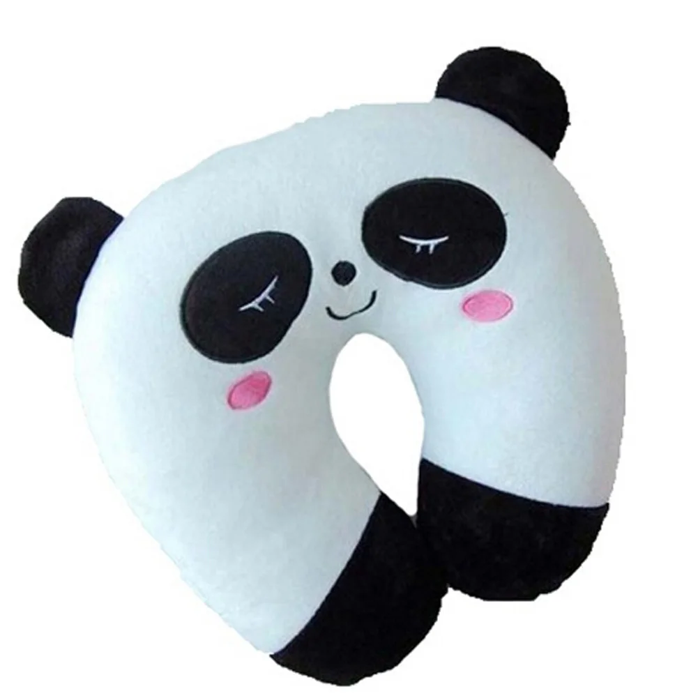 Cute Panda U Pillow Soft Stuffed Animal Plush Doll Toys Cute Cartoon Animal Plush U Shape Pillow