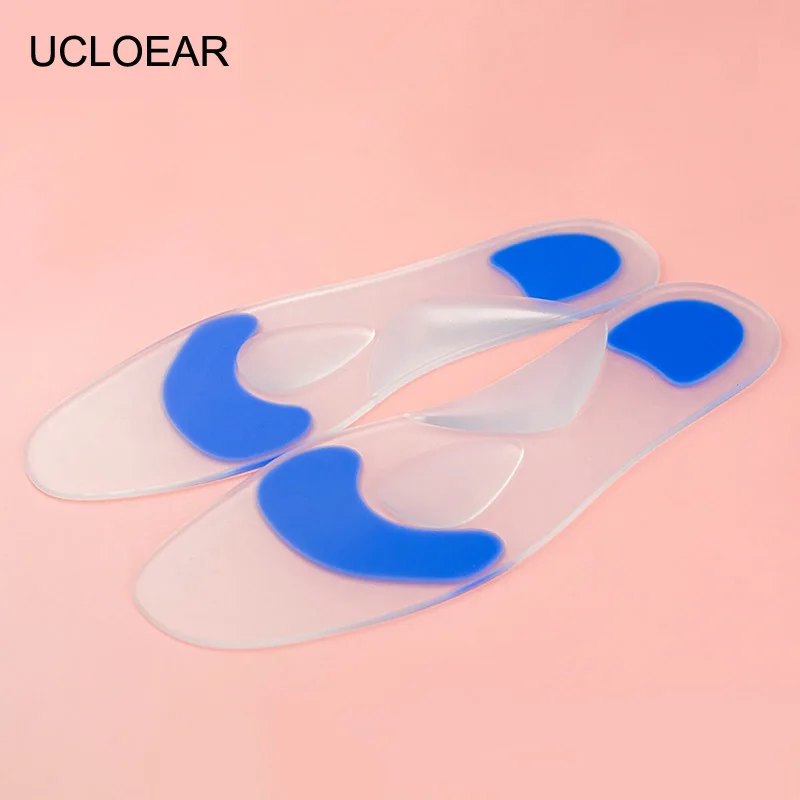 UCLOEAR High Quality Gel Insoles Silicone Insoles Foot Care for Plantar
