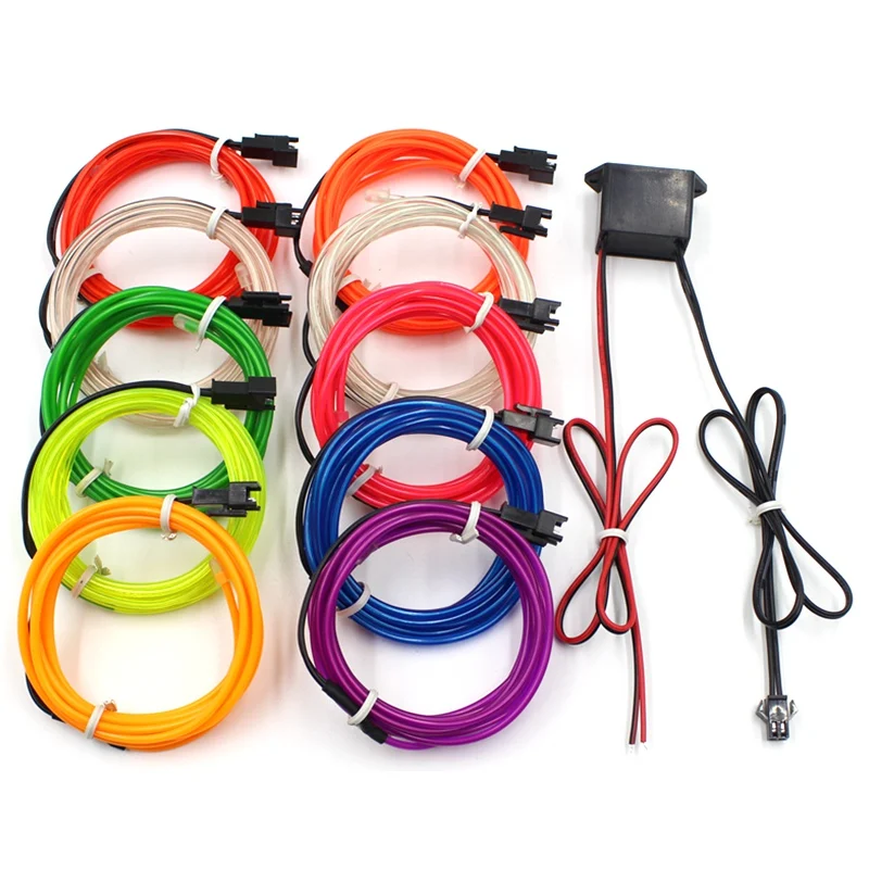 font b EL b font Wire 1 10M Neon Lights Waterproof font b LED b
