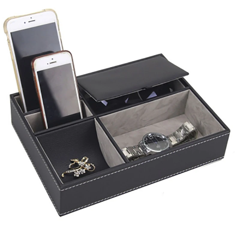 

Genuine 5 Mixed Slots Watch Box Elegant Multifunctional Watch Display Box Jewelry Storage Organizer For Watches caja reloj