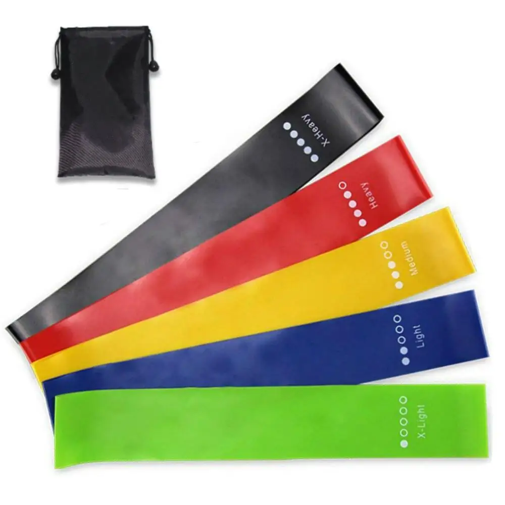 

5pcs/Set Elastic Resistance Bands Workout Rubber Loop For Fitness Equipment Expander Gym Strength Training Bands