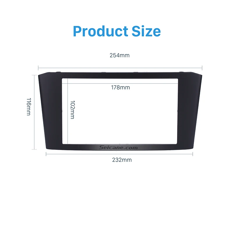 Seicane черный двойной Дин радио фасции отделка комплект для 2003-2008 Toyota Avensis DVD стерео плеер Лицевая панель адаптер