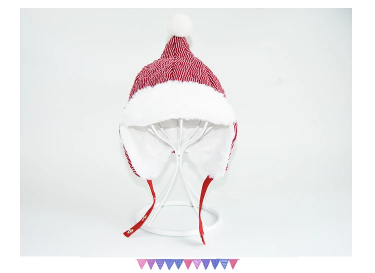 Новая детская зимняя шапка, Теплая Флисовая шапка-ушанка для мальчиков и девочек, рождественский подарок, HTZZ44