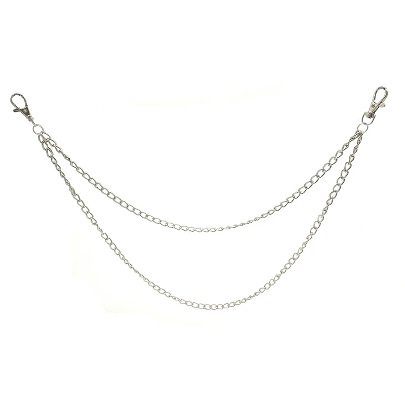 

Two Strands Metal Portachiavi 2 Layer Wallet Chain Rock Punk Keychain Biker Trousers Pant Key Chain Gifts For Women