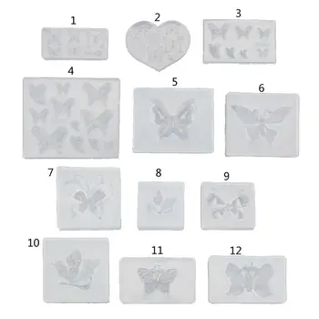 

Cute Butterfly Silicone Resin Molds Earring Necklace Pendant Jewelry Tools