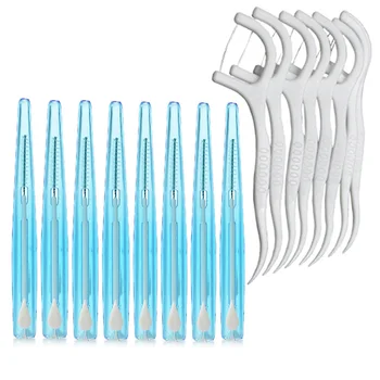 

Exquisite Oral Hygiene Tooth Floss Interdental Brush Set 8 Pcs Interdental Brush 10 Pcs Tooth Floss Kit Teeth Cleaning Tool