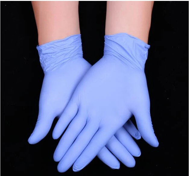 

100pcs Lot Disposable Latex Gloves Waterproof Household Glove For Home Cleaning Universal Solid Color Food Gloves Cleaning Tool
