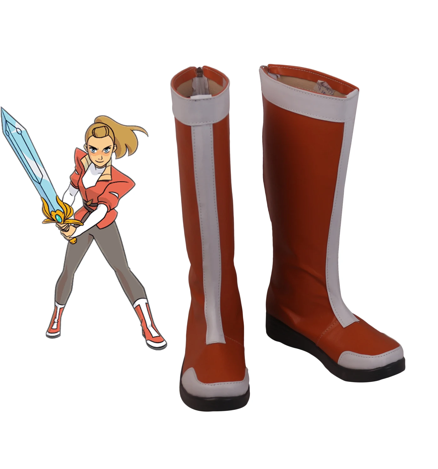 Обувь для костюмированной вечеринки She-Ra Adora Принцесса силы Красные ботинки