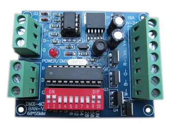 

4CH 4-channel LED RGBW controller DMX512 decoder light bar module DC5-24V 4A