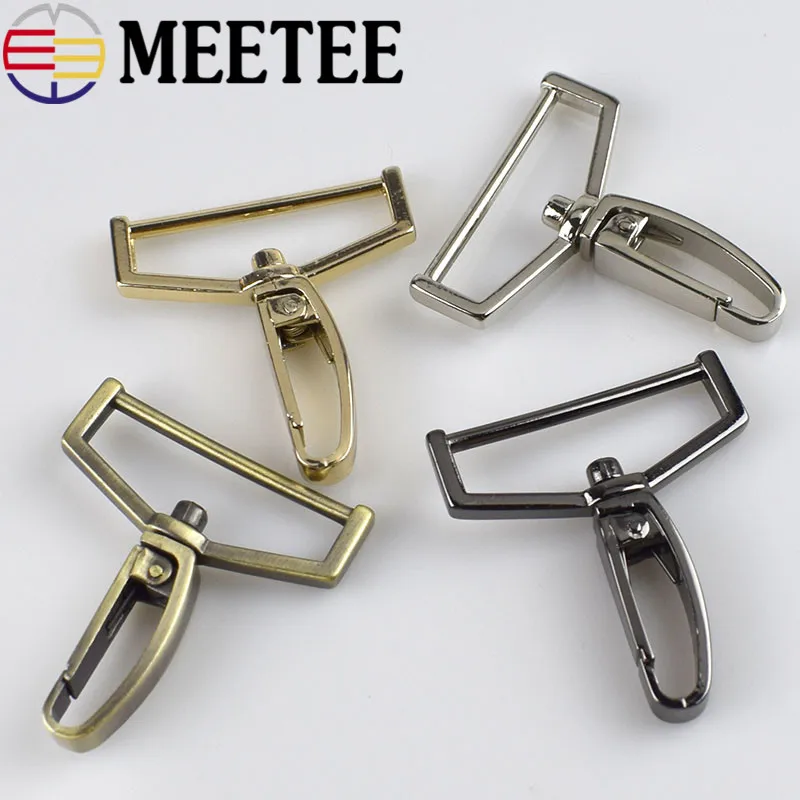 Meetee 38mm Plating Metal Bag Buckles Belts Buckles Handbag Strap