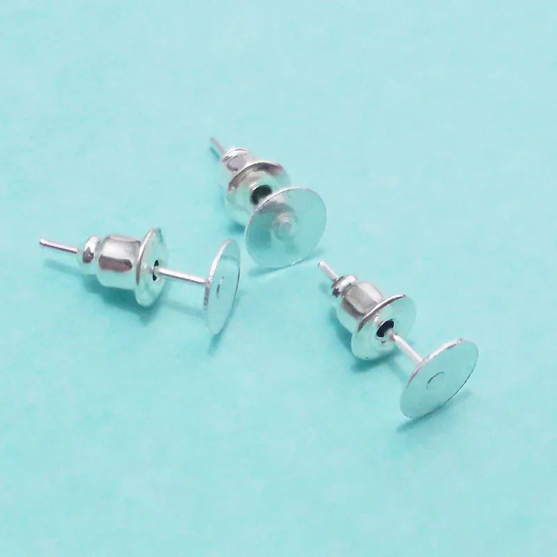 

200pcs Earrings Basic Chips White Set Tray w / Bullet Stopper Back Head Pins Needles Positions Collage Pad Jewelry Jewelry Manuf