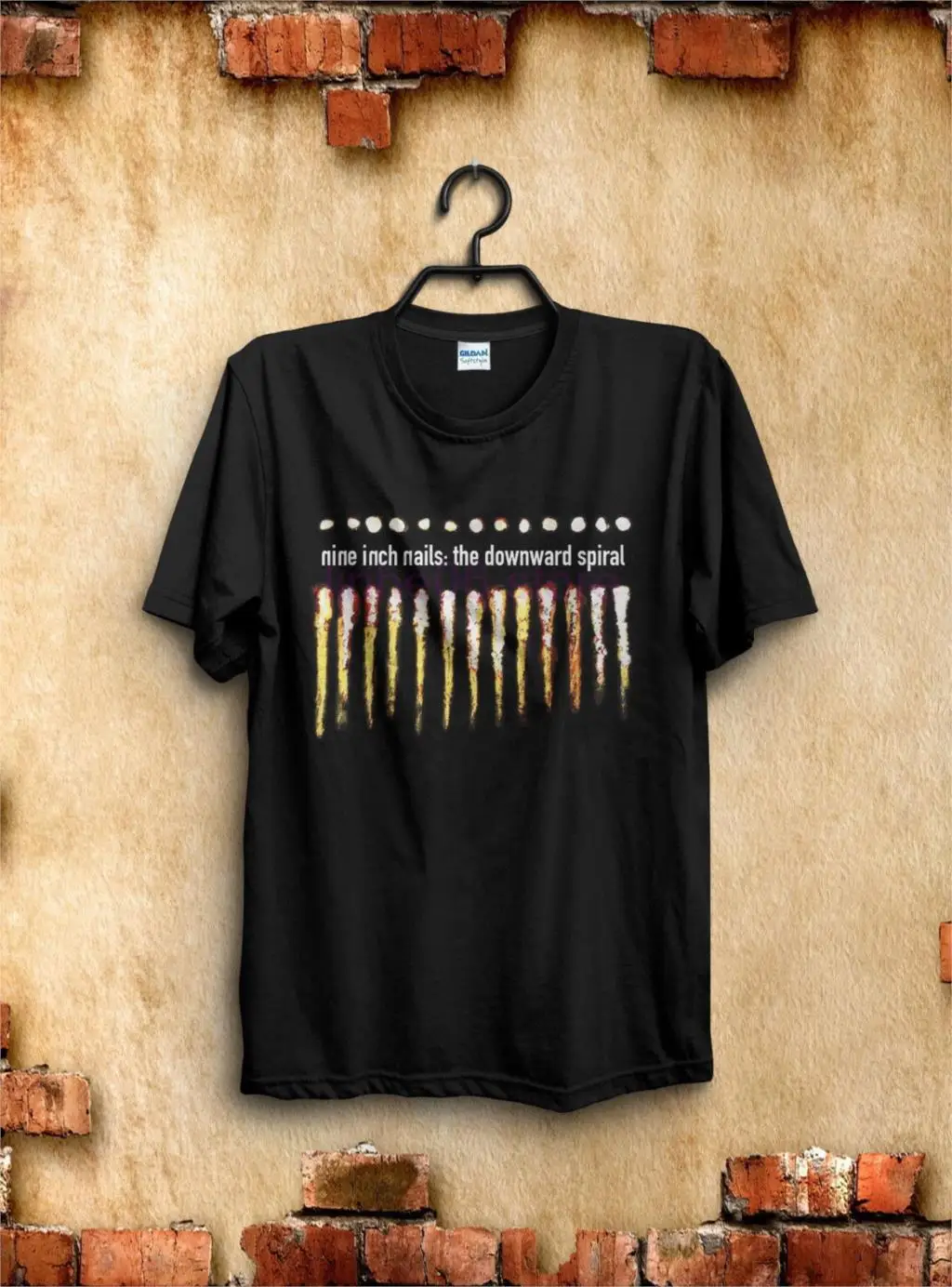 

Vintage Nine Inch Nails Concert Tour T Shirt The Downward Spiral 1994 Reprint Hot New 2019 Summer Fashion T-Shirts Top Tee