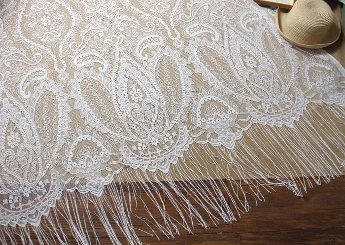 Buy 3meters 2pieces Lace Fabric Clothing Shawl Beach Skirt Curtain Decoration Wedding Dress Accessories Tx356 In The Online Store Glace Store At A Price Of 10 67 Usd With Delivery Specifications Photos And