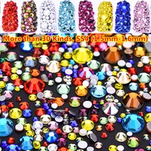 30 Colors 1440pcs ss4 Flatback Strass Crystal No Hotfix Nail Jewelry in Nail Rhinestones Gold Non Hotfix Nail Art 3D Decorations 30 Colors 1440pcs ss4 Flatback Strass Crystal No Hotfix Nail Jewelry in Nail Rhinestones Gold Non Hotfix Nail Art 3D Decorations