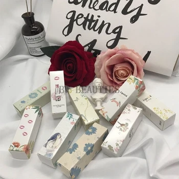 

500Pcs/Lot 25*25*85mm DIY lip gloss glossy lipstick box,Lip Balm tube carton packaging container wholesale free shipping