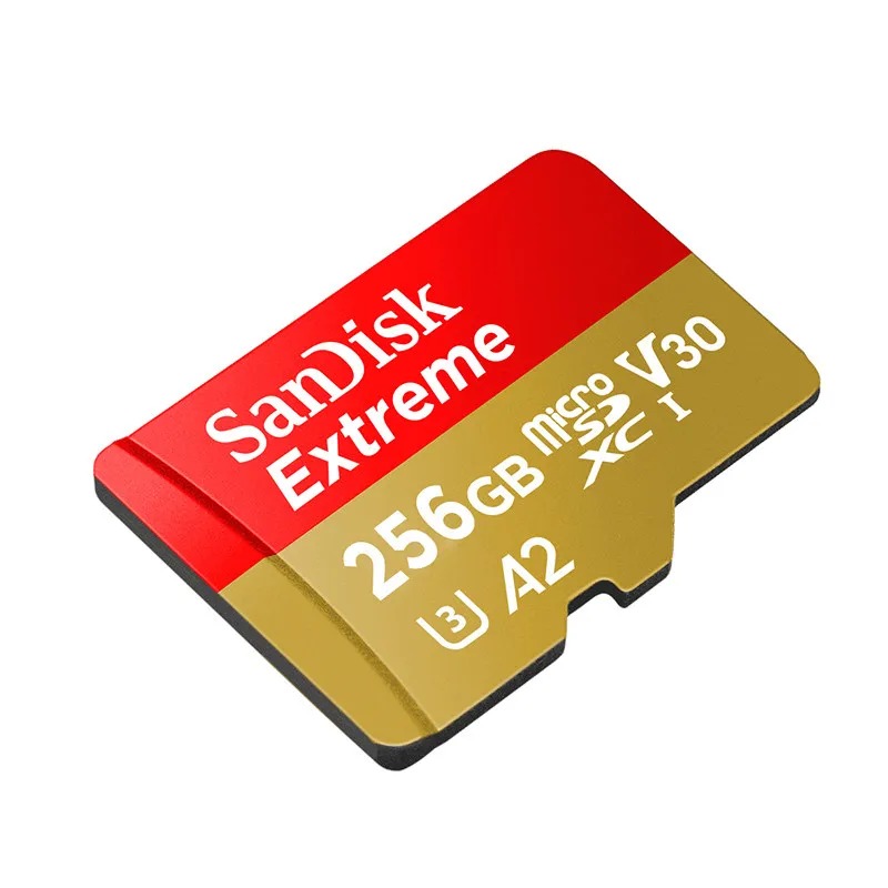 Sandisk Экстрим Плас microSD UHS-I A2 64 Гб 128 ГБ 256 Гб 400 Гб, Micro sd карта, U3 V30 160 МБ/с. Class10 флеш-карты памяти TF карты - Емкость: 256G