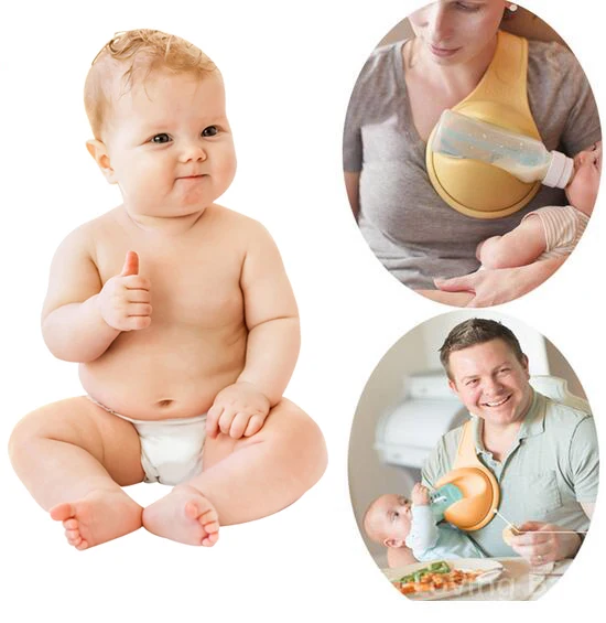 

Hand Free Baby Bottle Holder Freely Rotatable Strap Leash Feeding Fixing Accessories Anti-slip PP Baby Feeding Bottle Holder