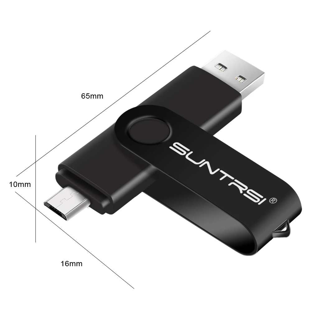 Suntrsi OTG флеш-накопитель 4g 8g 16g Флешка для смартфонов и планшетов реальная емкость 64 ГБ флеш-накопитель USB2.0 32 Гб карта памяти