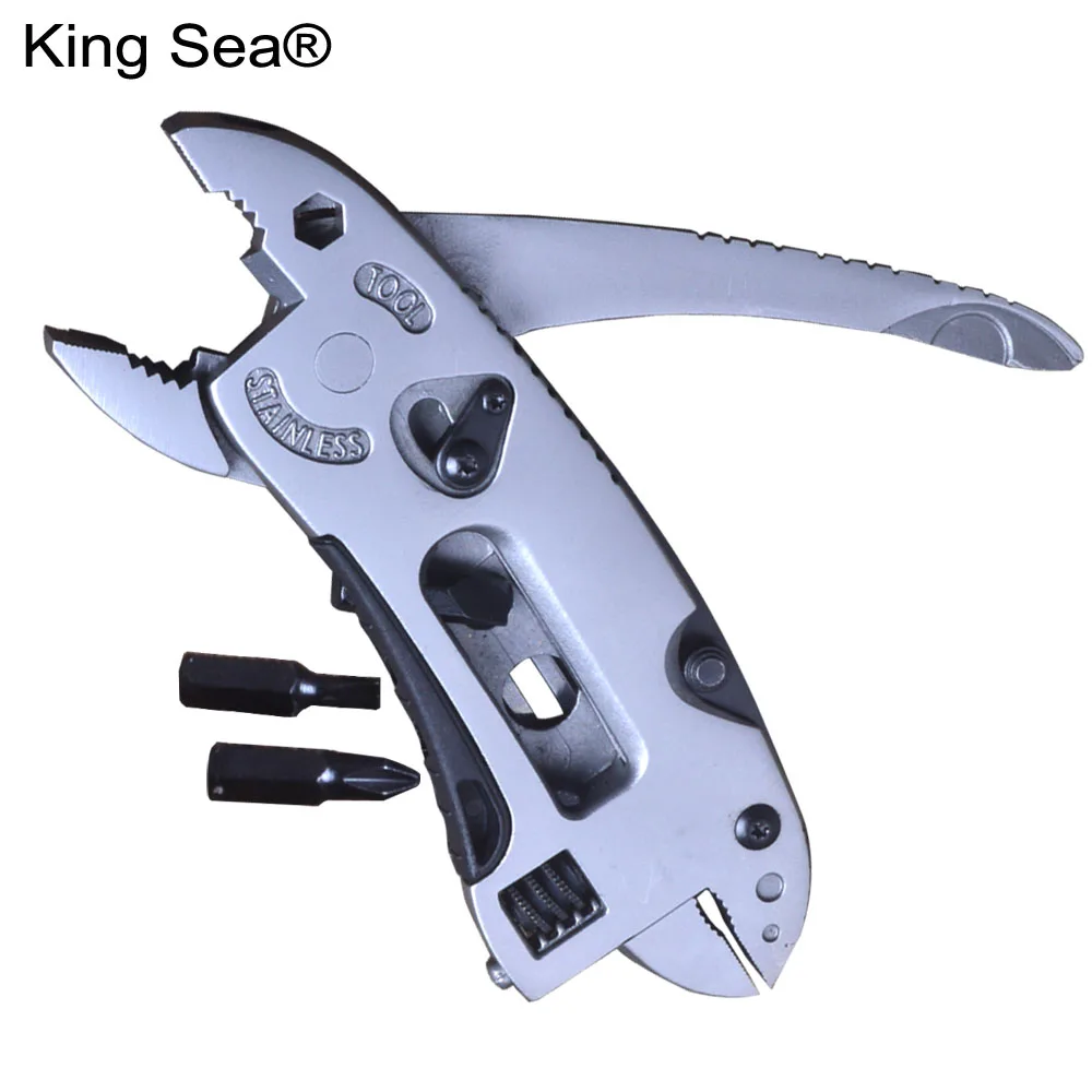 

King Sea Mini Wrench Jaw Spanner Repair Multitool Pliers Pocket Knife Screwdriver Set Kit Adjustable Survival Hand Multi Tools