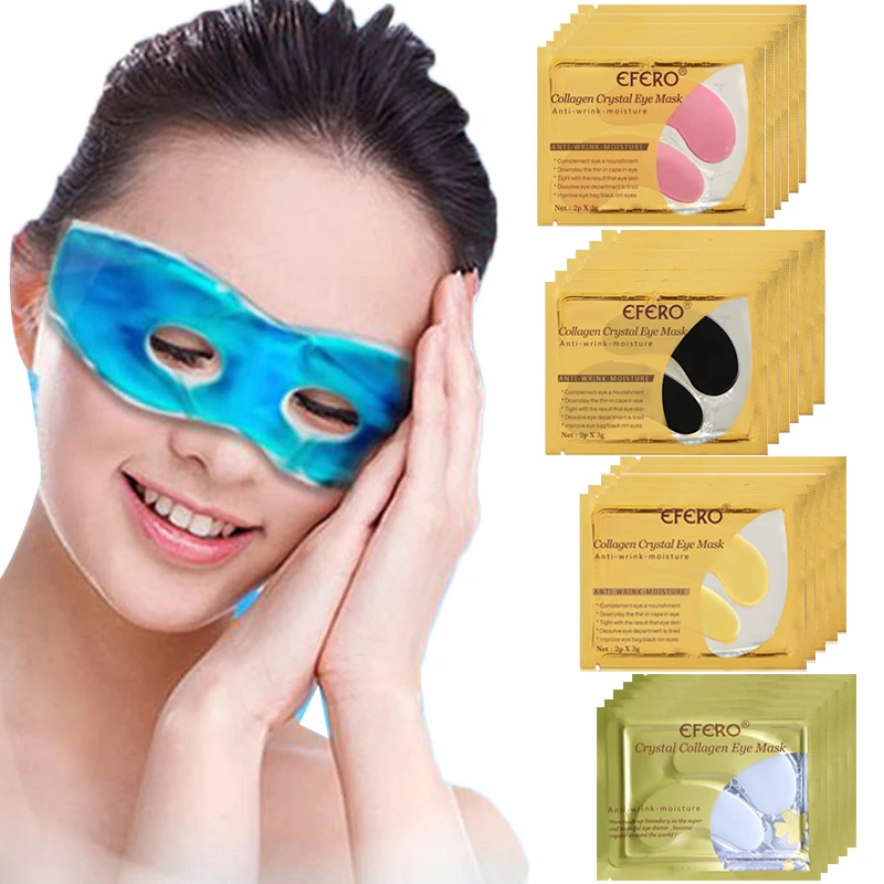 

Cold Sleeping Eye Mask Relieve Eye Fatigue Cool Eye Patches Anti Wrinkle Dark Circle Puffiness Collagen Mask For The Eyes Care