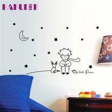 Stars Moon The Little Prince Boy Wall Sticker for kids room Home Decor Wall Decals DIY