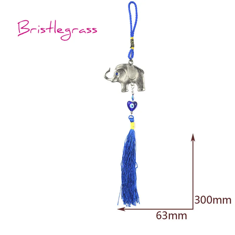 Турецкий голубой слон со сглаза и щетиной, амулеты с кисточками, талисманы на удачу, подвеска на стену для автомобиля, Подарочный Декор