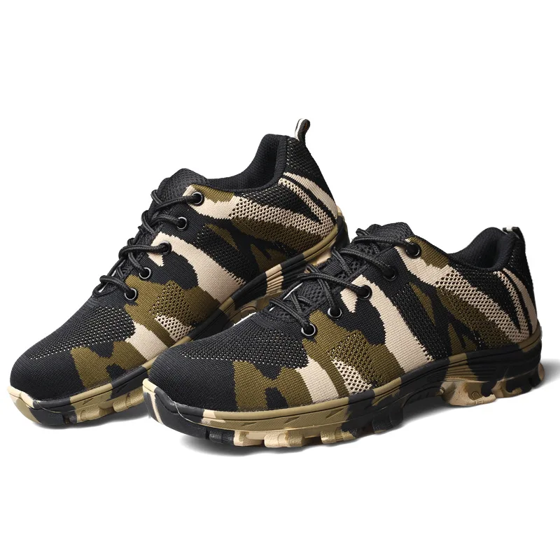 Anti cinza verde esmagamento Sapatos Anti Exército São derrapagem Resis Azul Segurança Homens Dos verde Desgaste Anti piercing E Lazer Leves De Respirável Camuflagem wRpHSOfnq