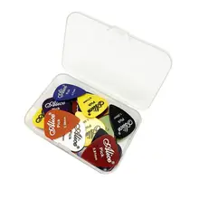 40 Guitar Picks & 1 Storage Box Alice Plectrum Mediator Palheta Guitarra Thickness 0.58 0.71 0.81 0.96 1.2 1.5 mm