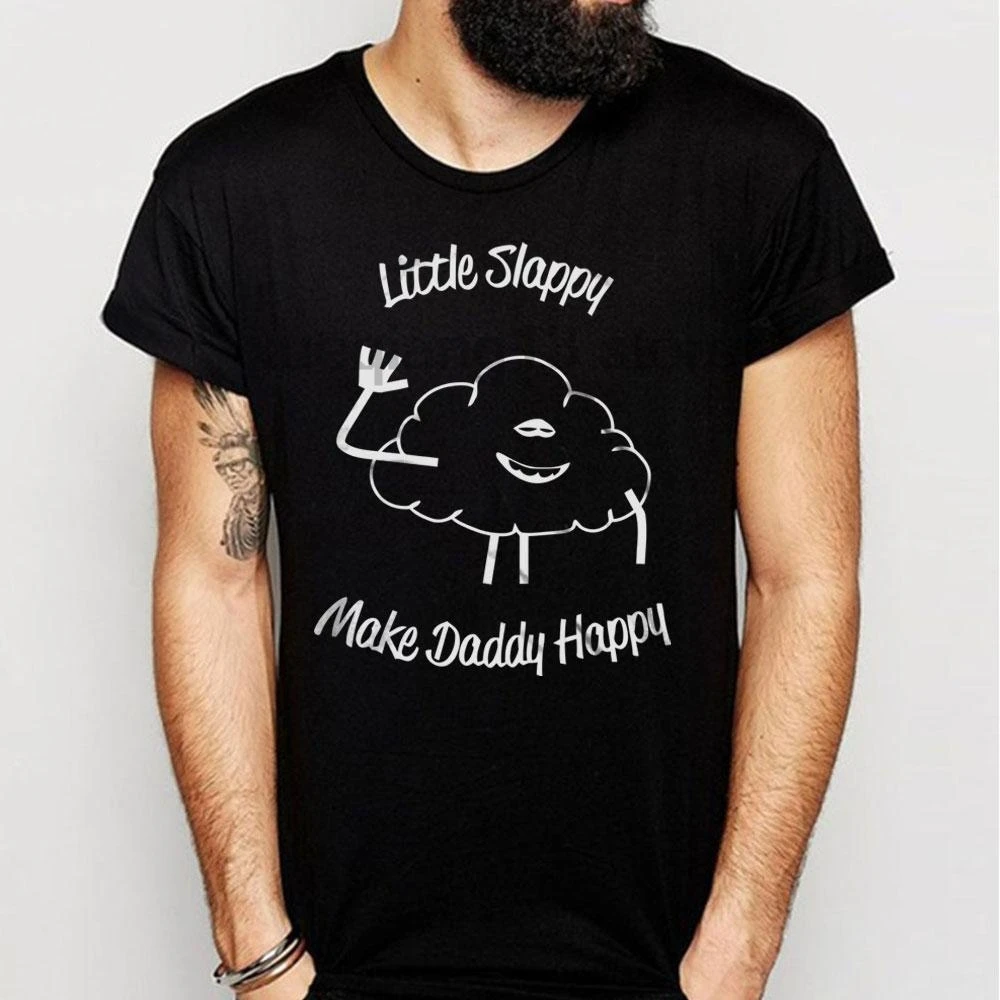 Тролль фильм облако Little Slappy сделать папу счастливым Мужская футболка